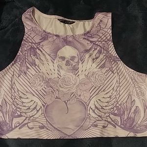 A cropped tank top
